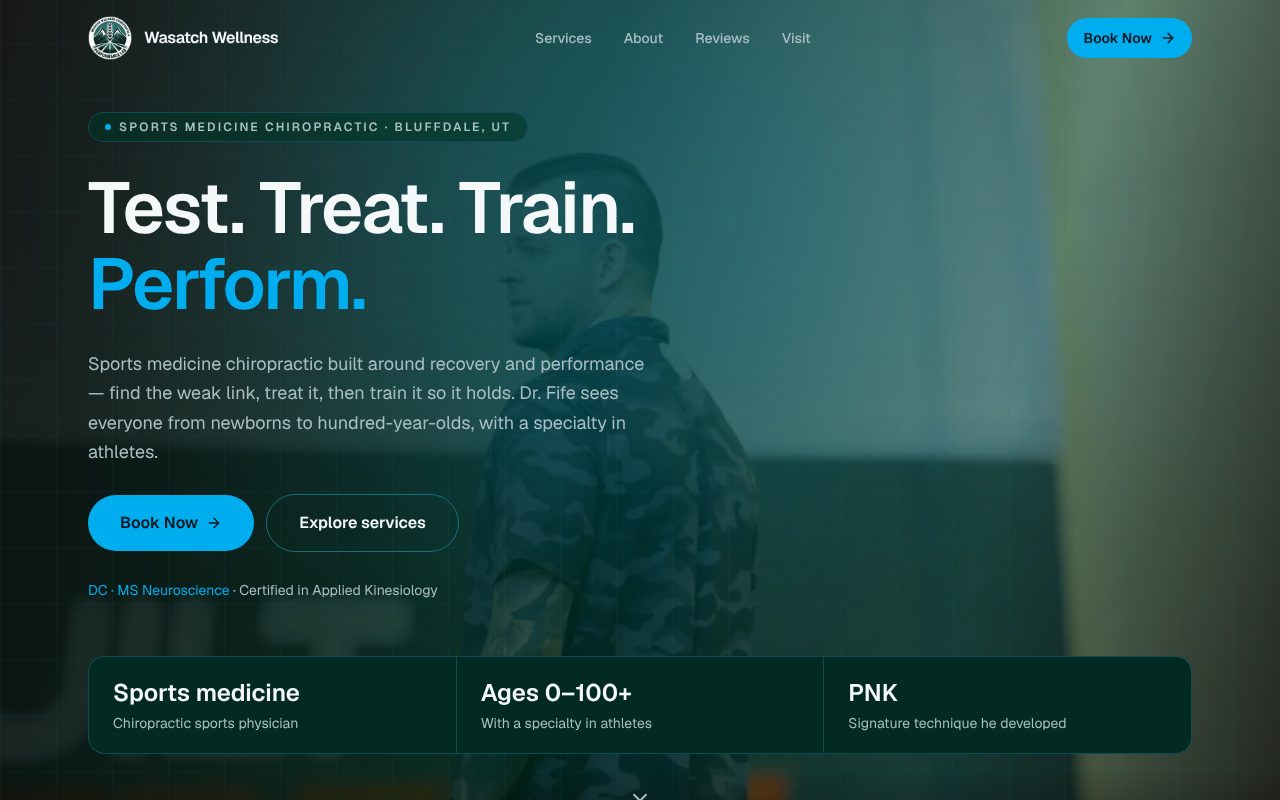 Wasatch Wellness website
