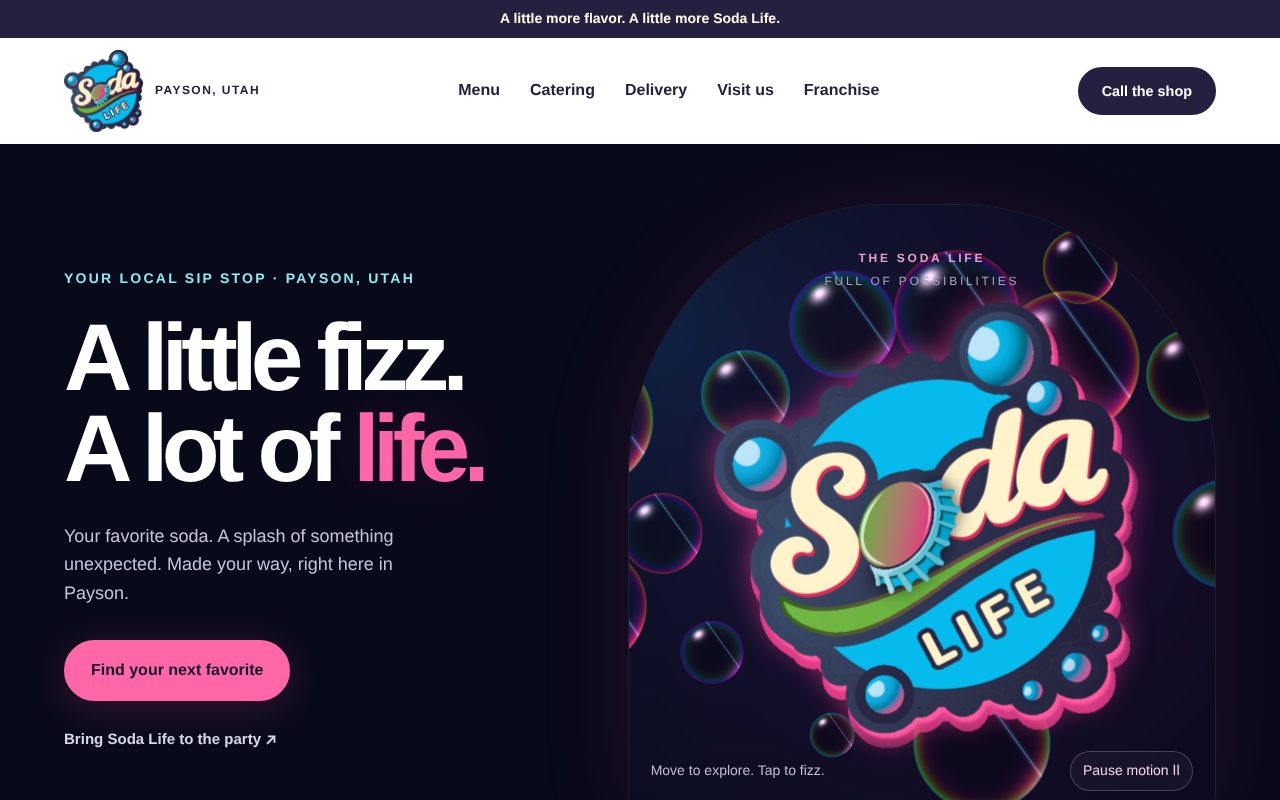 Soda Life website